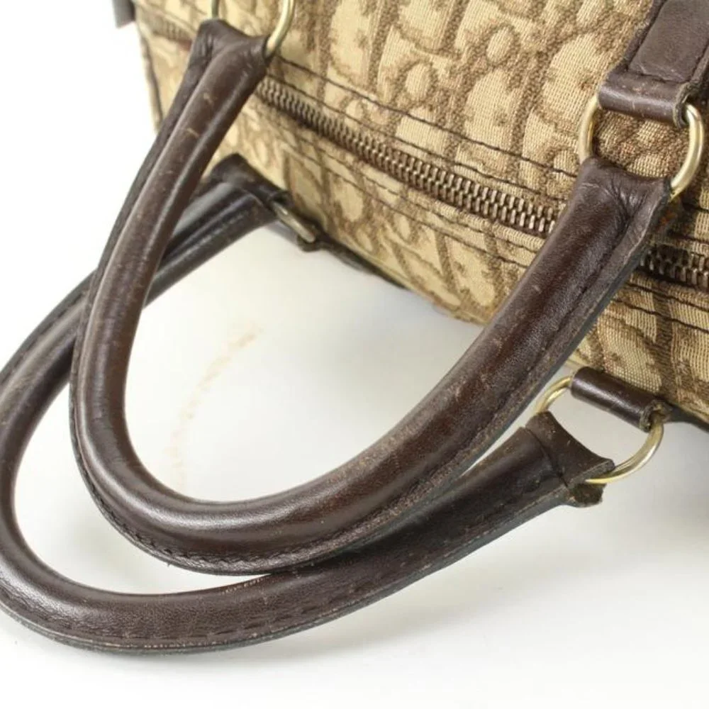 Dior Brown Monogram Trotter Boston Bag 60d628s